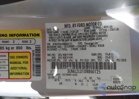 2013 Lincoln Mkz Hybrid from USA, damaged, VIN 3LN6L2LU1DR800125